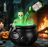 Cauldron Halloween Decoration Skull