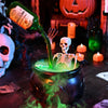 Cauldron Halloween Decoration Skull