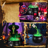 Cauldron Halloween Decoration Skull